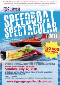 july 2011 speedboat spectacular poster